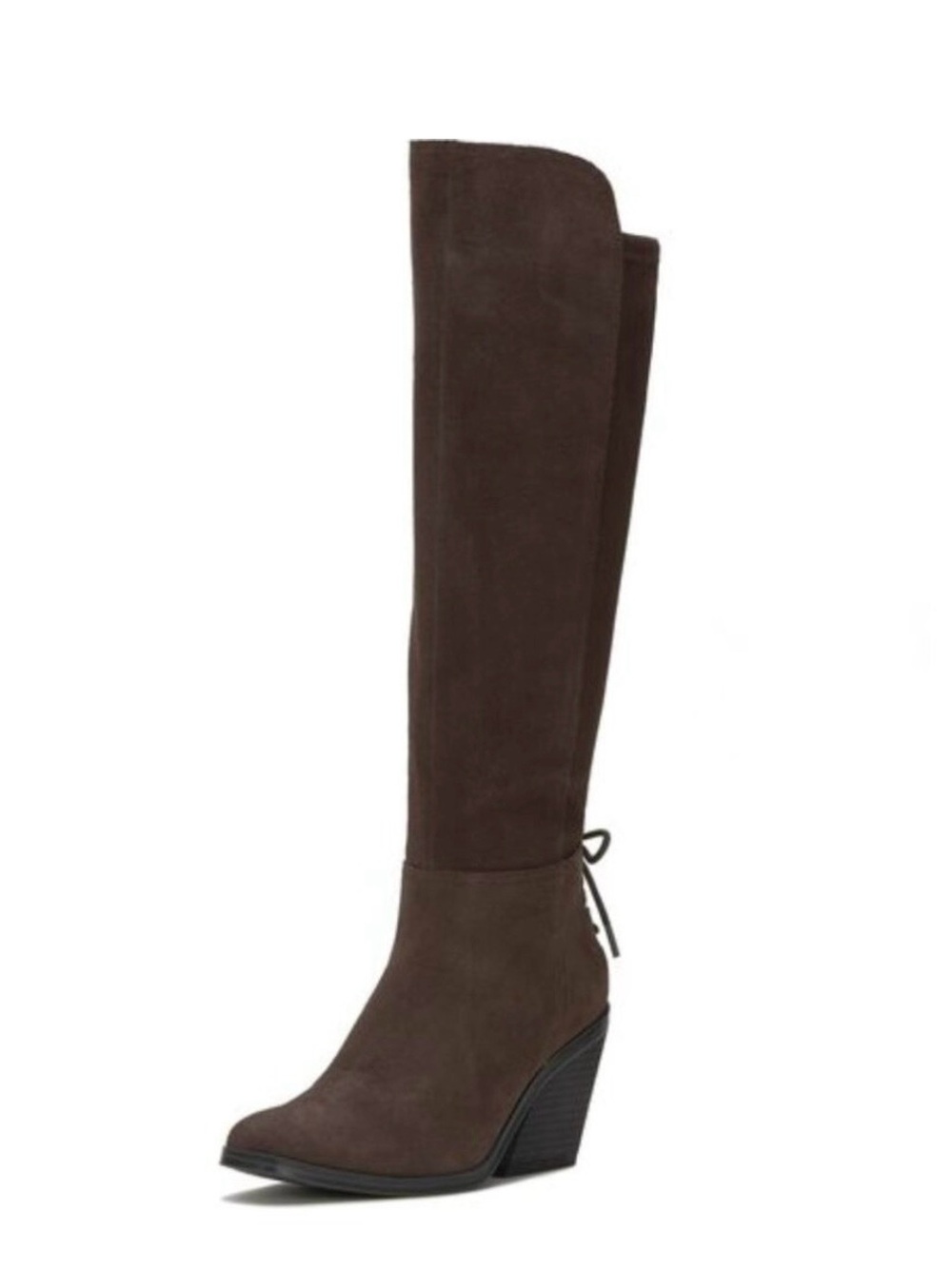 Lucky Brand Brown Knee-High Wedge Boots - Picture 3 of 3